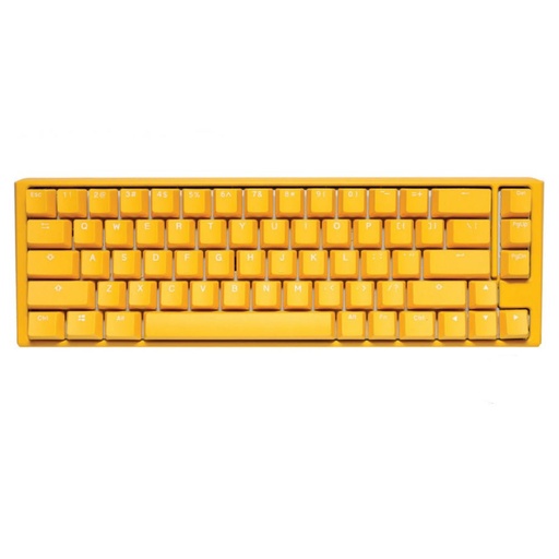 [1041118793] Ducky One 3 SF Yellow Case 65% RGB Mechanical Keyboard - Brown Switch - لوحة مفاتيح