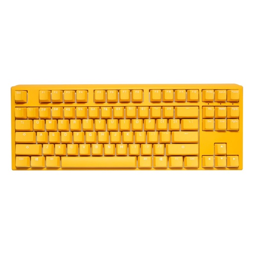 [1041118778] Ducky One 3 Yellow TKL Wired Mechanical Gaming Keyboard - Cherry Red - لوحة مفاتيح