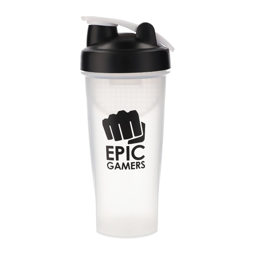 [5291209] Epic Gamers Energy Shaker 20oz - Black/Transparent - زجاجة شيكر