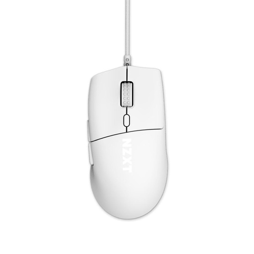 [2022224304] NZXT Lift 2 Ergo Wired 26,000 DPI Lightweight Ergonomic Gaming Mouse - White - فأرة