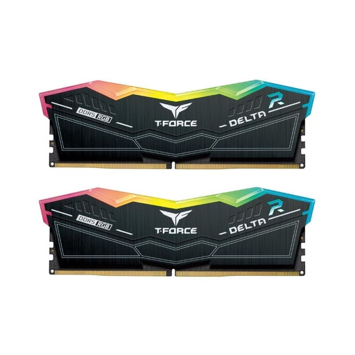 [10431114515] Team Group T-Force Delta RGB 32GB (2x16GB) CL34 DDR5 7000Mhz - Black - الذاكرة العشوائية